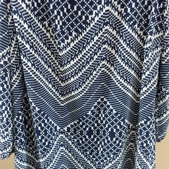 NWoT Target Chevron Printed Cold Shoulder Dress - Picture 3 of 8